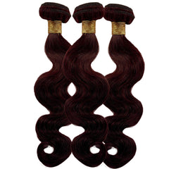 Burgundy Body Wave Bundle Deals
