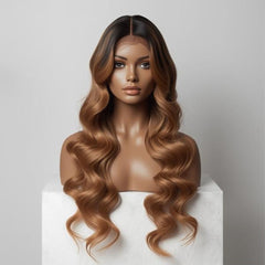 Balayage Long Wavy Wig – Natural Blend & Stylish Waves