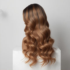 Balayage Long Wavy Wig – Natural Blend & Stylish Waves