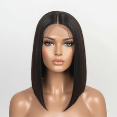 Blunt Bob Lace Front Wig – Chic, Pre-Cut & Effortless Style