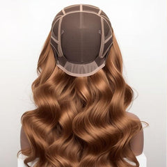Caramel Long Wavy Wig – Soft, Natural & Stylish Volume