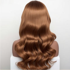 Caramel Long Wavy Wig – Soft, Natural & Stylish Volume