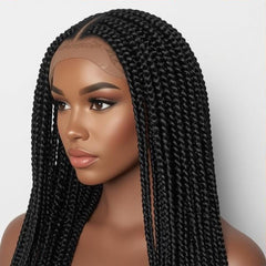Classic Box Braids Wig – Timeless, Protective & Stylish