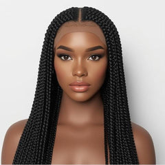 Classic Box Braids Wig – Timeless, Protective & Stylish