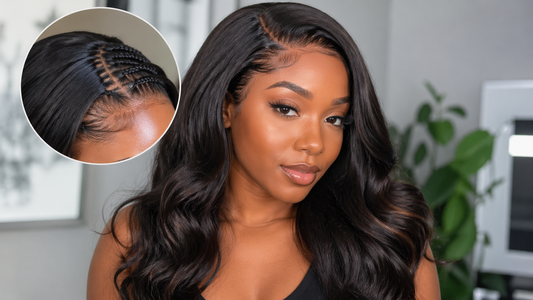 How to Install a U-Part Wig without leaving edges showing natural seamless blending and protected hairline with upart wig human hair