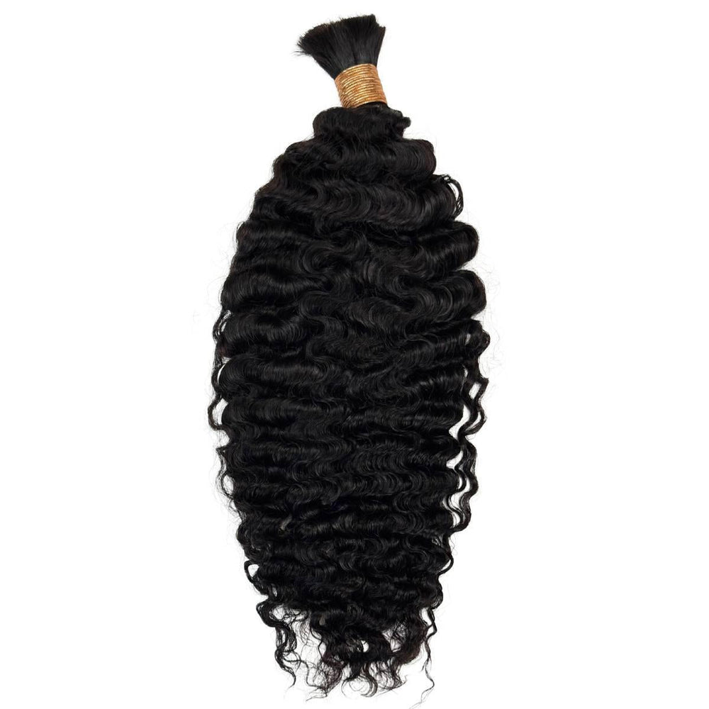 Burmese Curly Bulk Human Hair Extensions