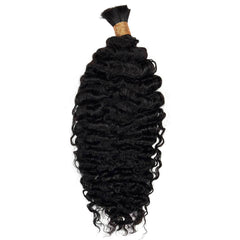 Burmese Curly Bulk Human Hair Extensions