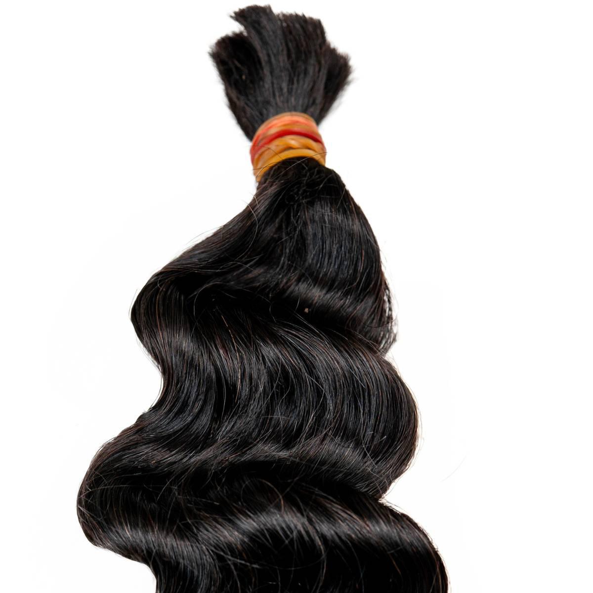 Raw Vietnamese Wavy Bulk Human Hair Extensions