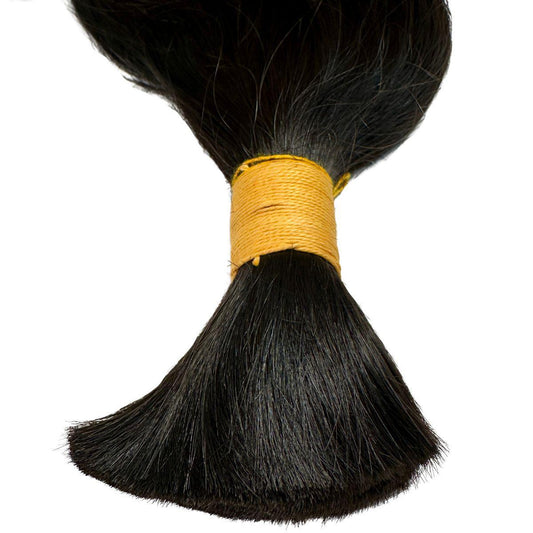 Raw Indian Wavy Bulk Human Hair Extensions