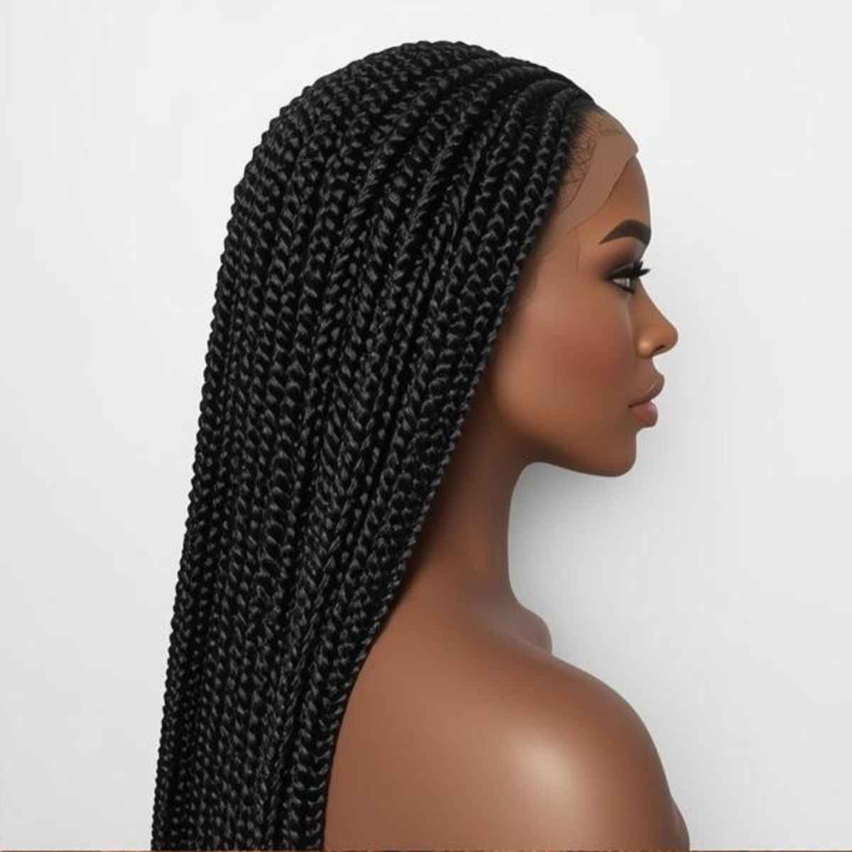 Classic Box Braids Wig – Timeless, Protective & Stylish