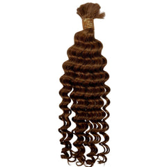 Auburn Deep Wave Bulk Human Hair Extensions