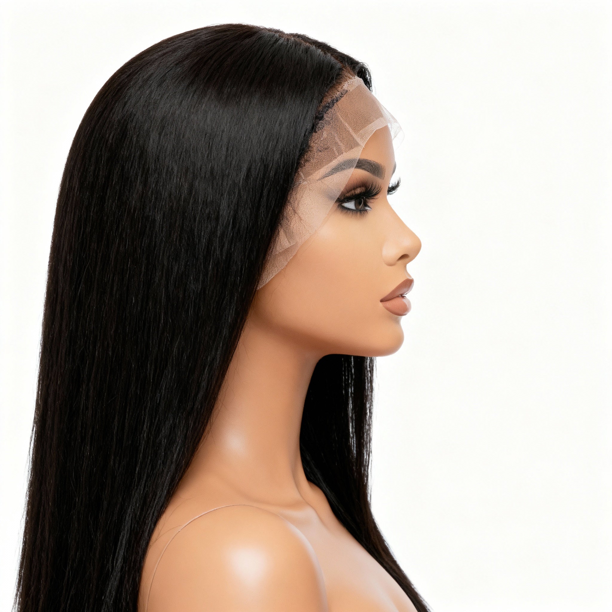 Kinky Straight / Yaki Wig – Natural Blow-Out Texture & Stylish Finish