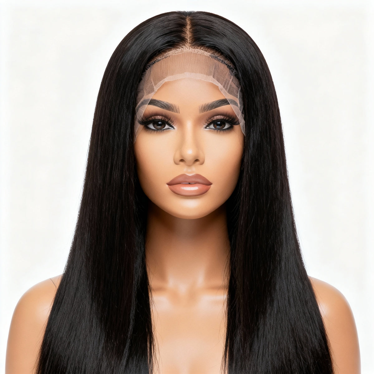 Kinky Straight / Yaki Wig – Natural Blow-Out Texture & Stylish Finish