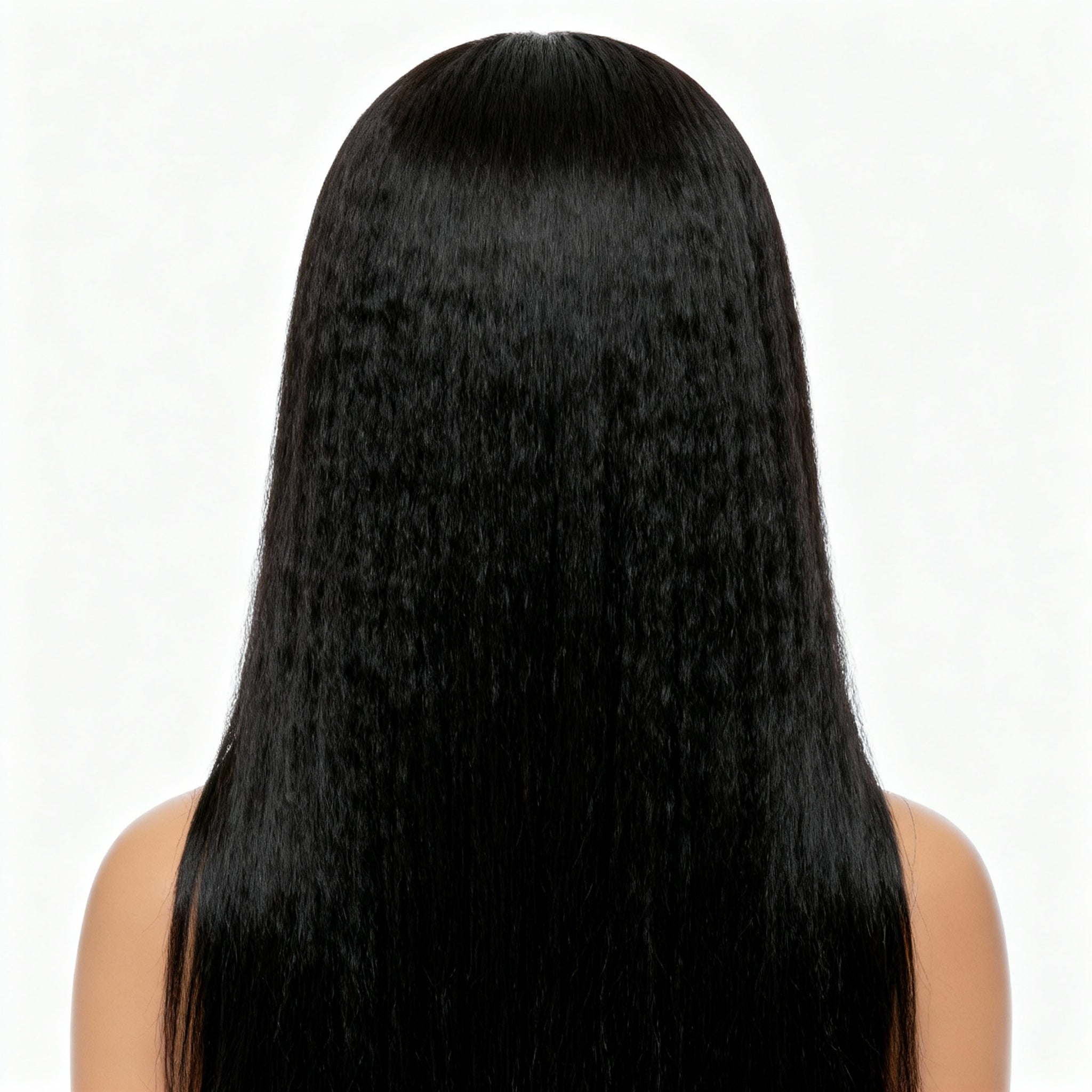 Kinky Straight / Yaki Wig – Natural Blow-Out Texture & Stylish Finish